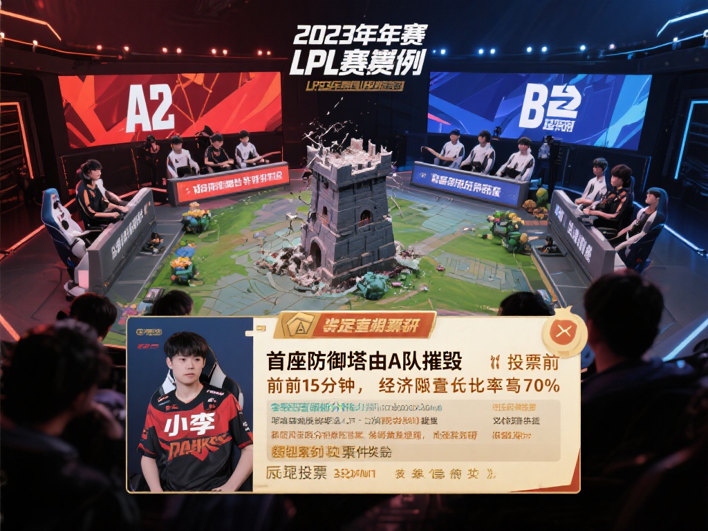 以2023年某次LPL季后赛为例，A队与B队的对决
